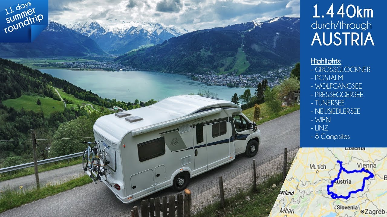 Reisebericht: 1.440km mit Wohnmobil Knaus Sky Wave 650 MF durch Österreich / Camping Doku