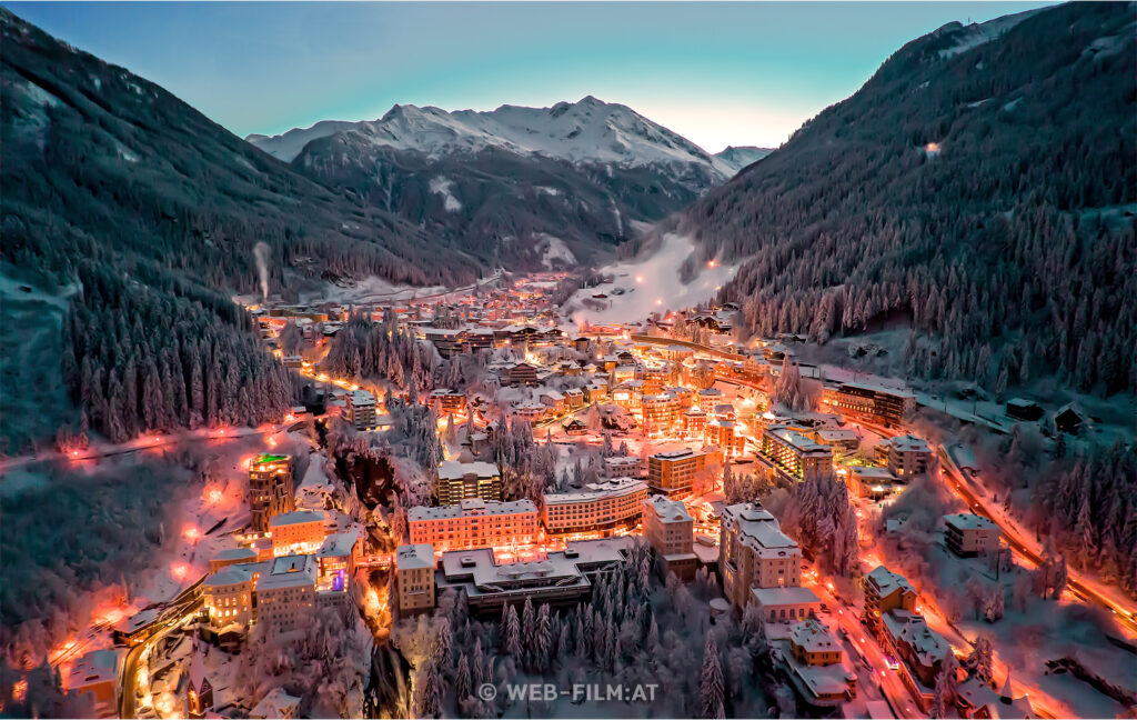 Bad Gastein bei Nacht